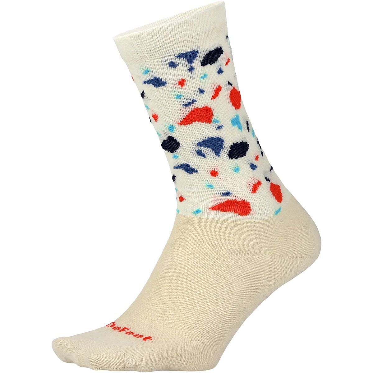 DeFeet Wooleator 6in Sock Terrazzo Natural, L - Men's