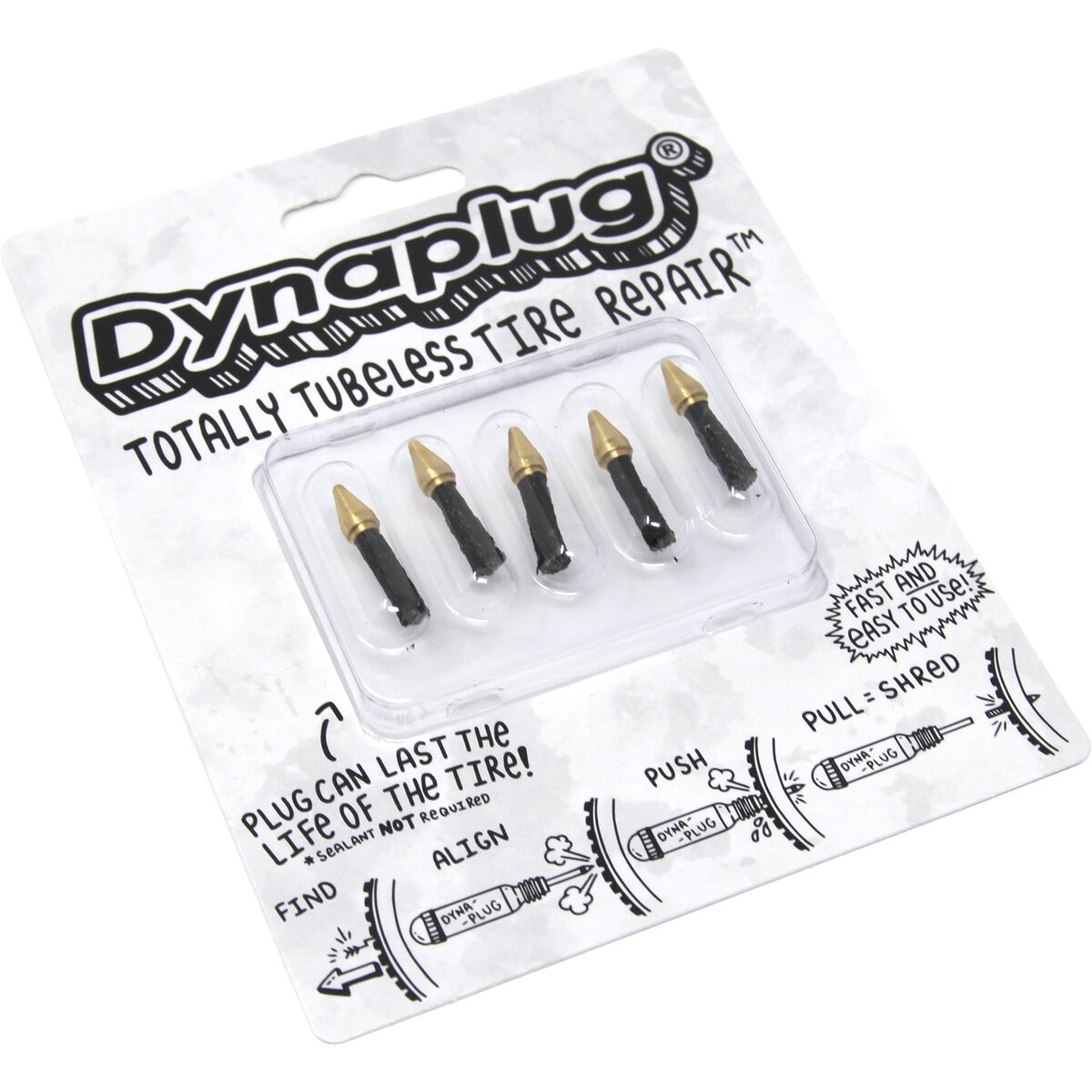 Dynaplug Tire Repair Plugs Soft Pointed Nose Tip, 5 Pack, One Size