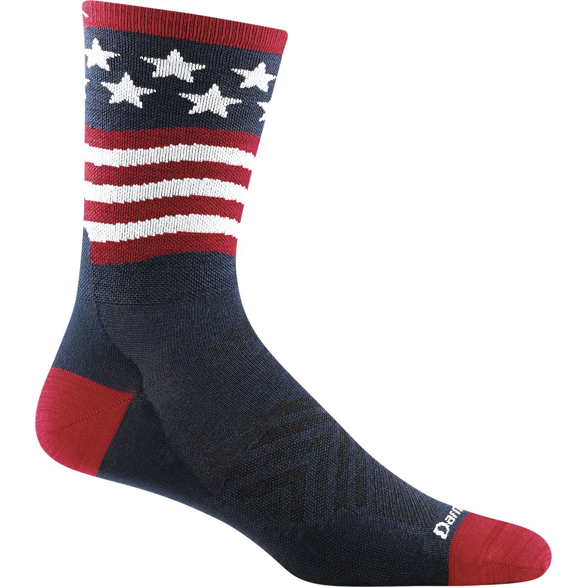Darn Tough Darn Tough Patriot Micro Crew Ultra-Lightweight Sock Stars and Stripes, L