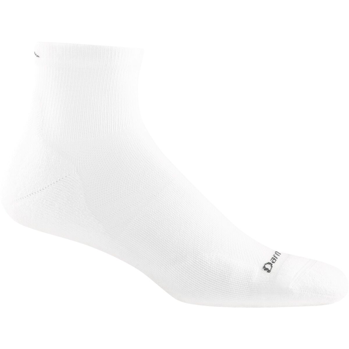 Darn Tough Darn Tough Run 1/4 Ultra-Lightweight Cushion Sock White, L