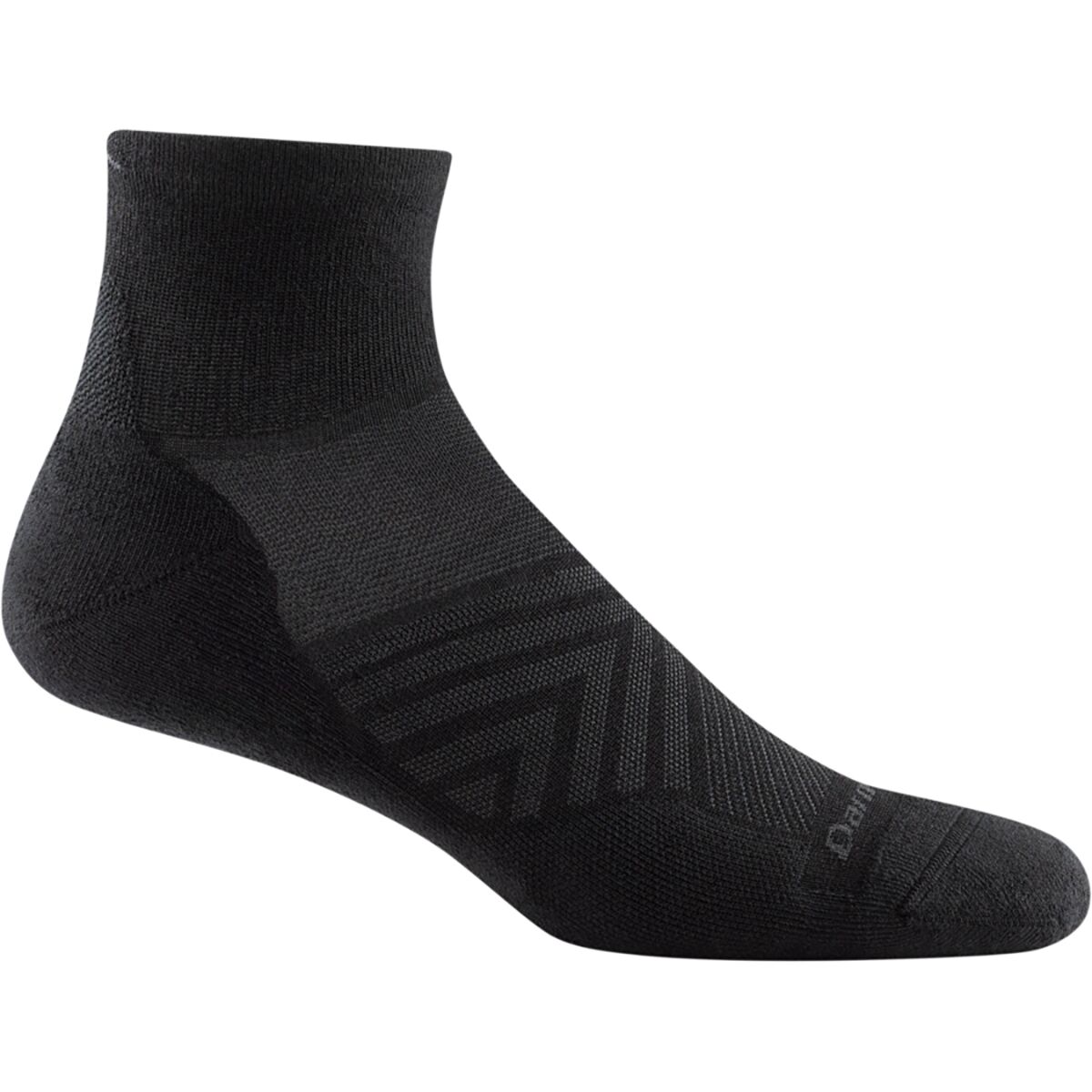Darn Tough Darn Tough Run 1/4 Ultra-Lightweight Sock Black, M