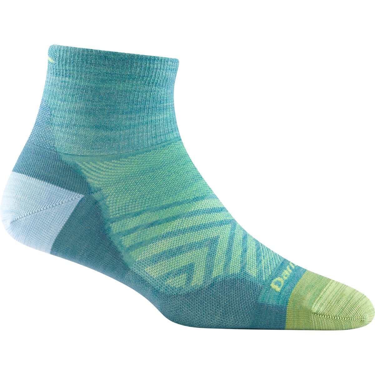 Darn Tough Darn Tough Run 1/4 Ultra-Lightweight Sock - Women's Aqua, M