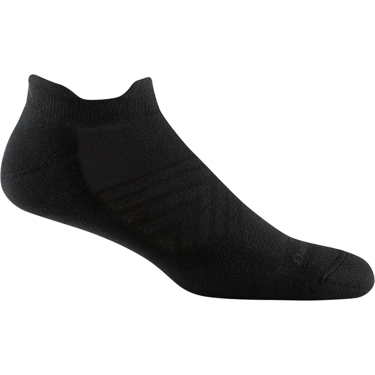 Darn Tough Darn Tough Run Coolmax No-Show Tab Ultra-Lightweight Cushion Sock Black, L