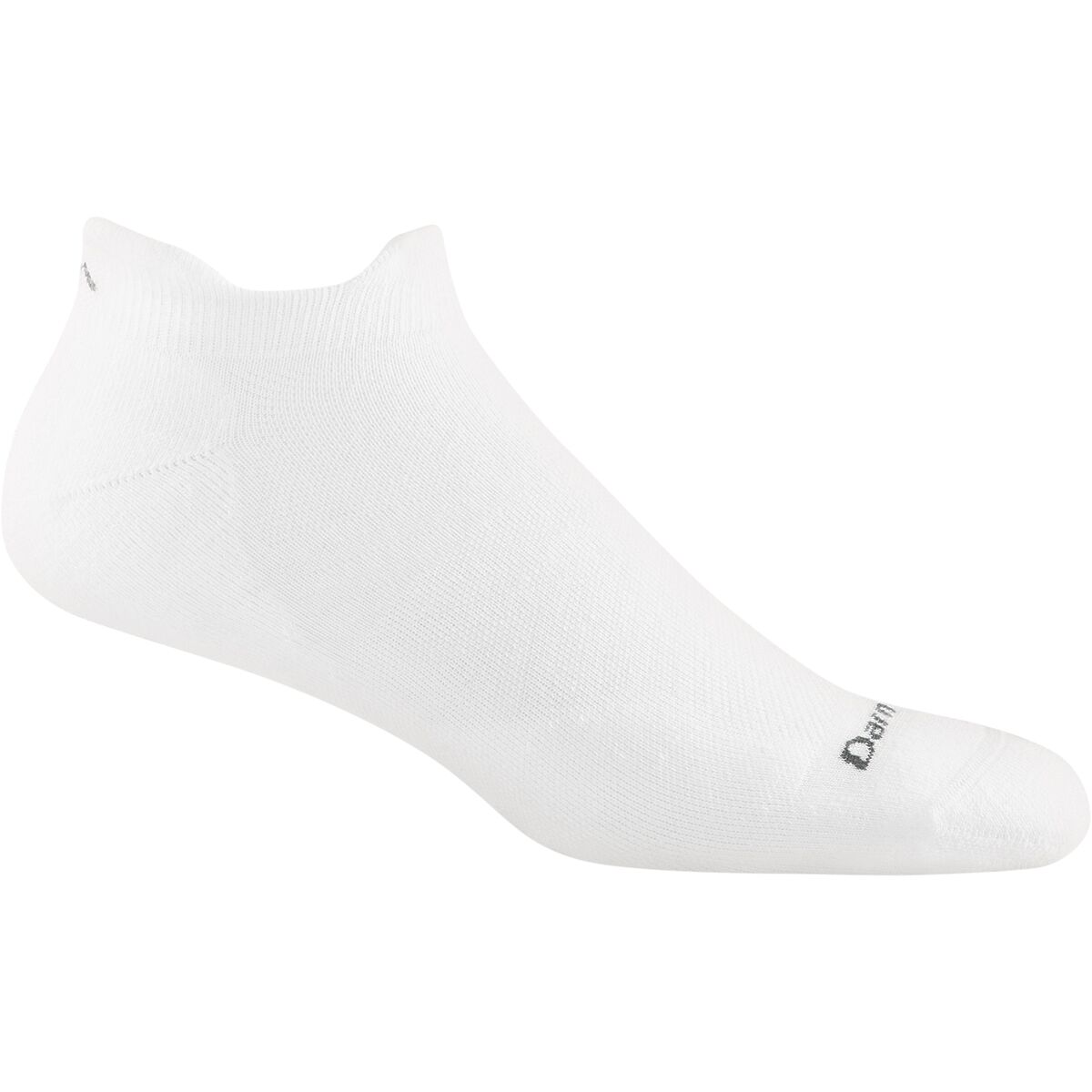Darn Tough Darn Tough Run Coolmax No-Show Tab Ultra-Lightweight Cushion Sock White, M