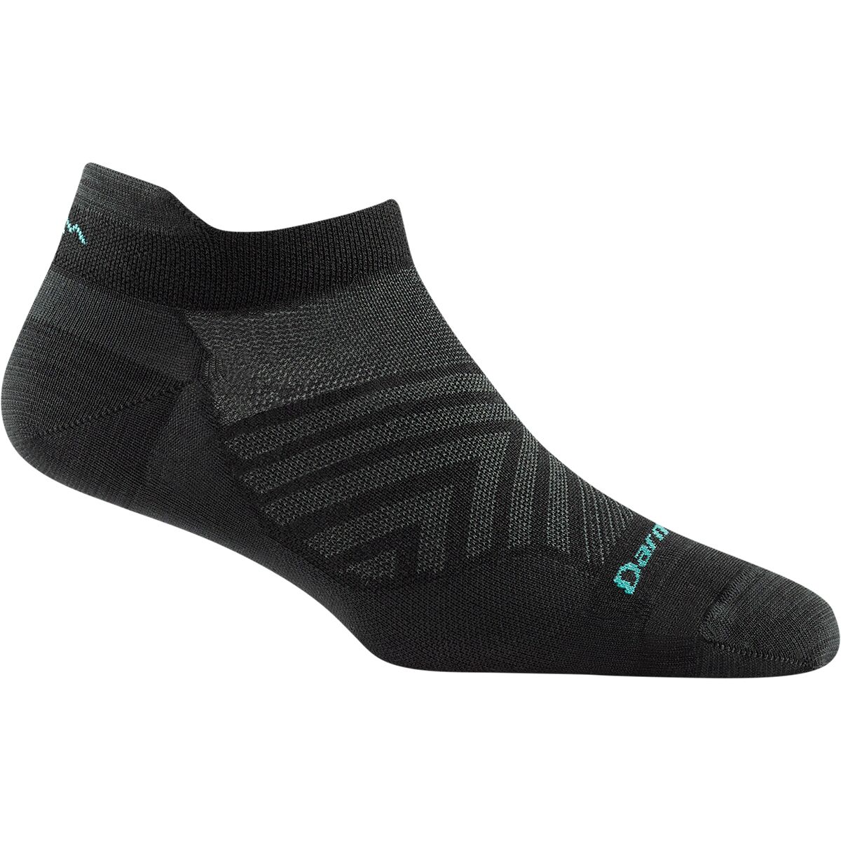 Darn Tough Darn Tough Run No-Show Tab Ultra-Lightweight Sock - Women's Black, L