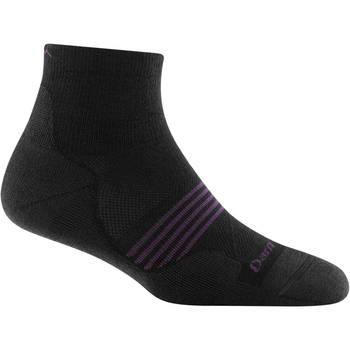 Darn Tough Element 1/4 Lightweight Cushion Sock - Women's Black, M