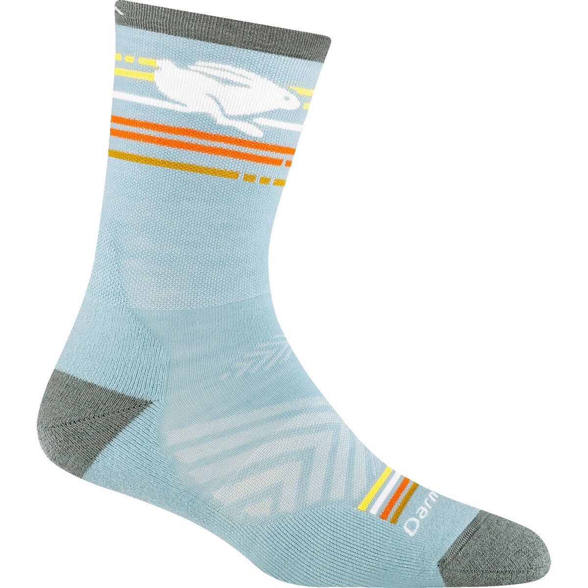 Darn Tough Darn Tough Pacer Micro Crew Ultra-Lightweight Cushion Sock - Women's Glacier, M