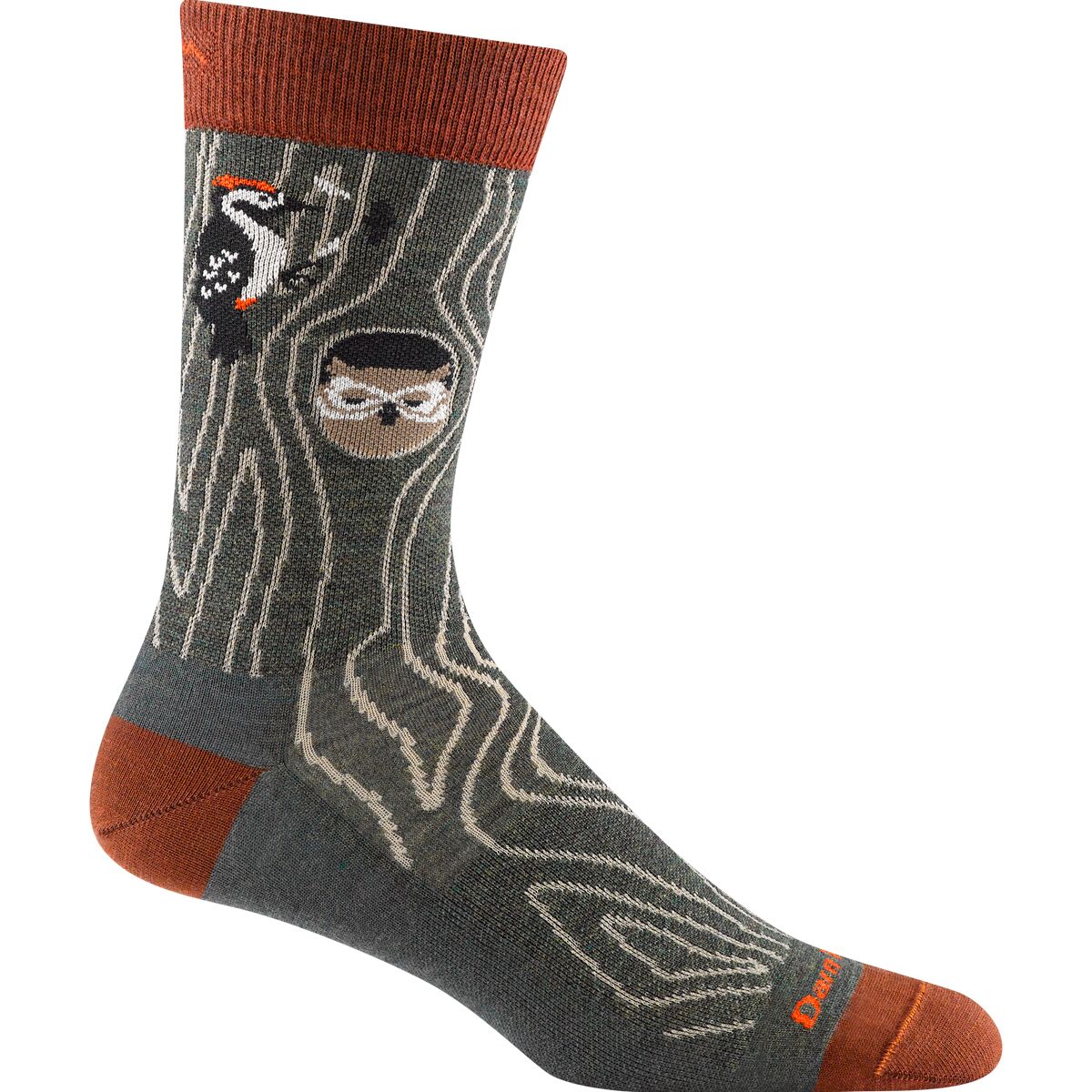 Darn Tough Darn Tough Woody Crew Lightweight Sock - Men's Forest, XL - $23.95 at Competitive Cyclist