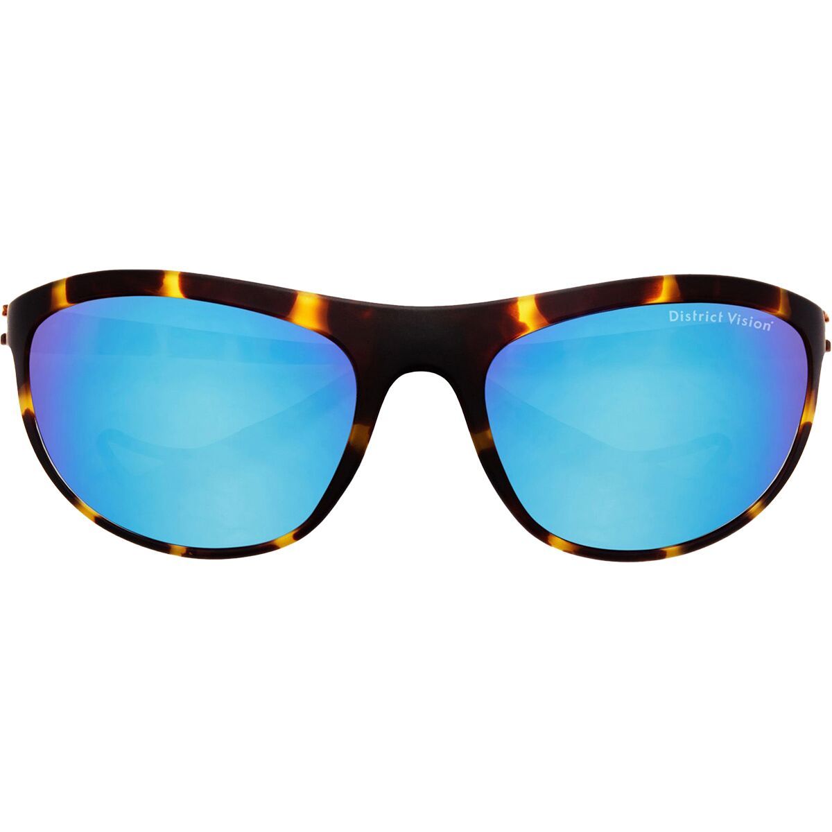District Vision Takeyoshi Altitude Master Sunglasses Tortoise/Blue Mirror, One Size - Men's