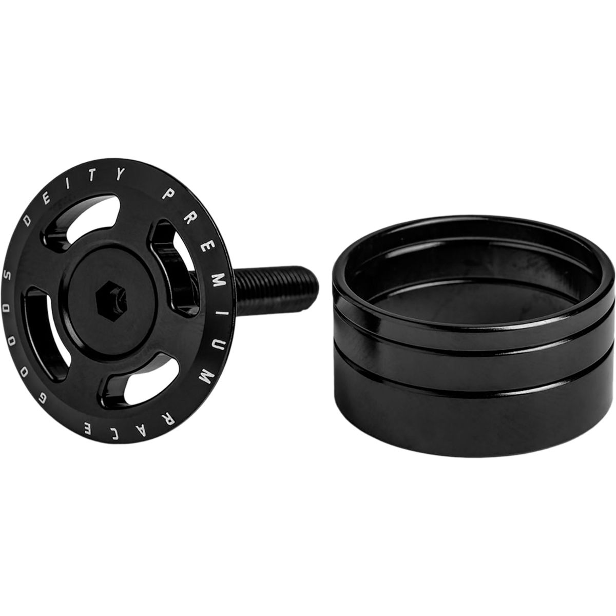 Deity Components Crosshair Headset Cap Black, One Size