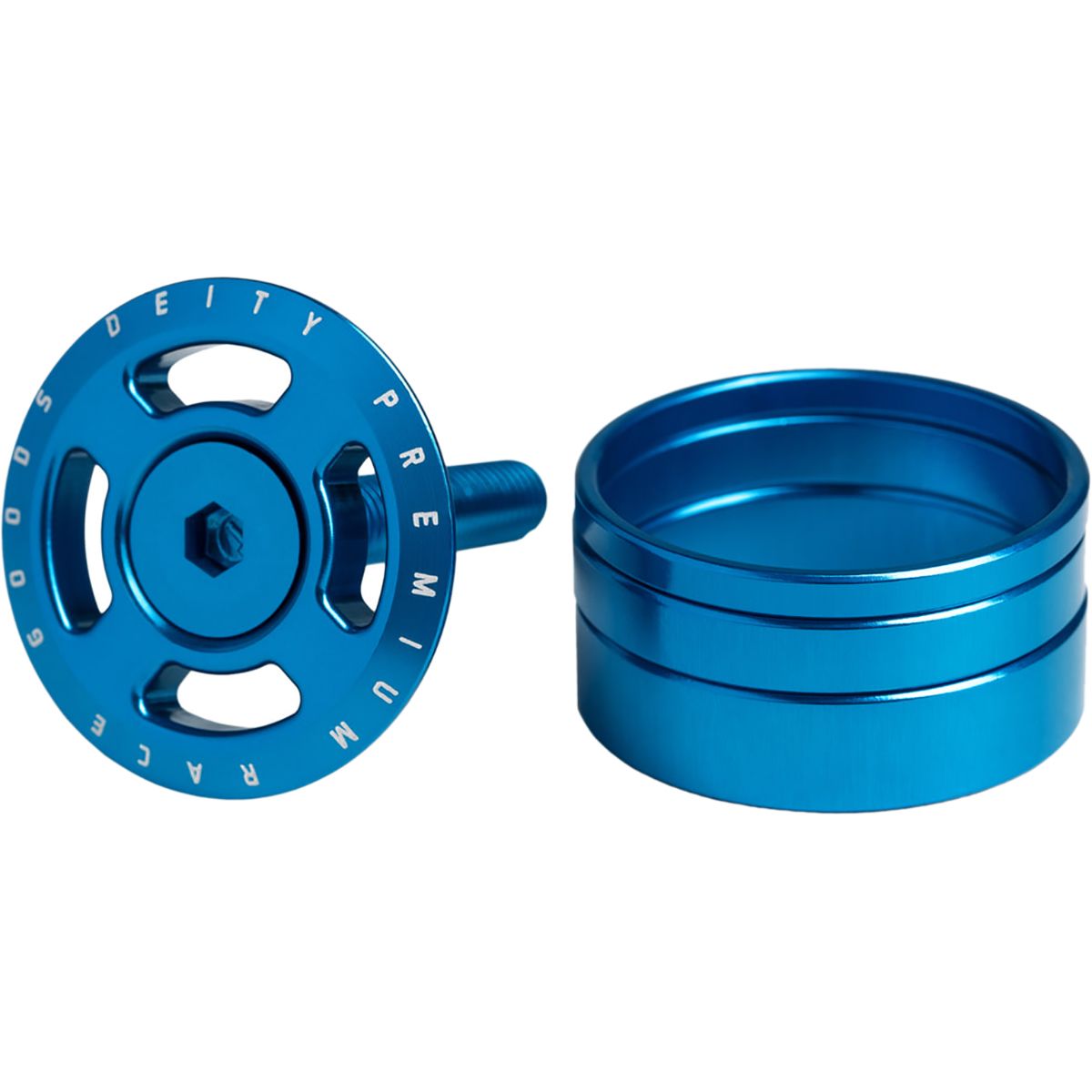 Deity Components Crosshair Headset Cap Blue, One Size