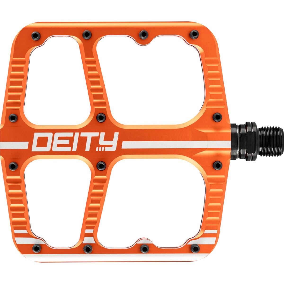 Deity Components Flat Track Pedals Orange, One Size