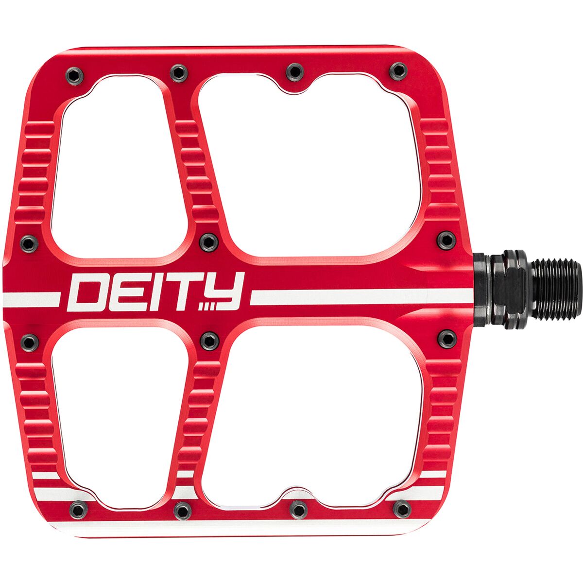 Deity Components Flat Track Pedals Red, One Size