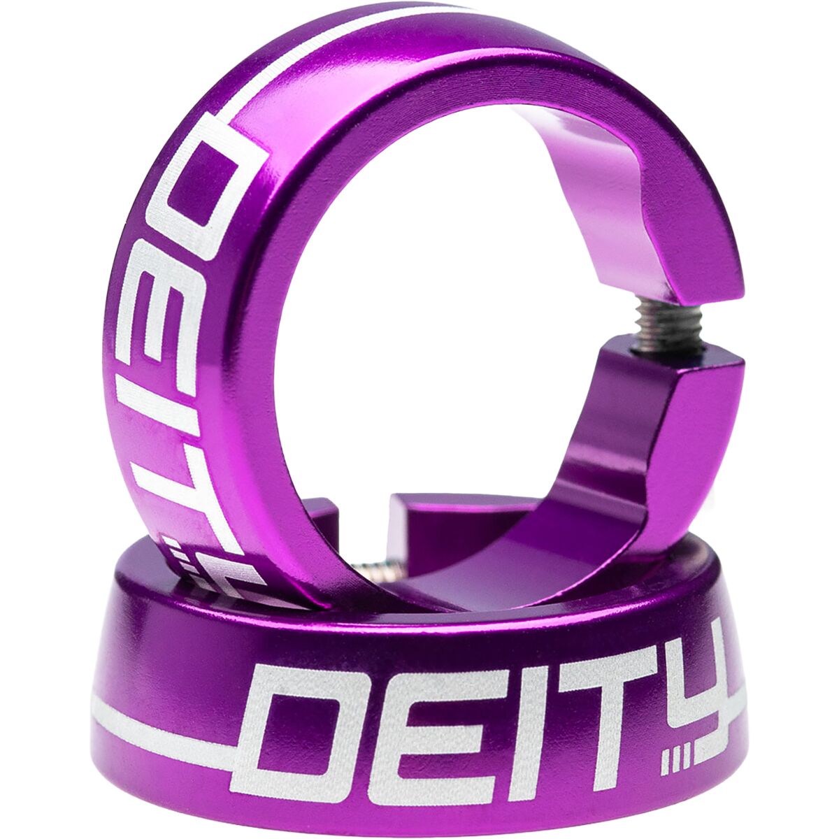 Deity Components Megattack Grip Clamps Purple, One Size