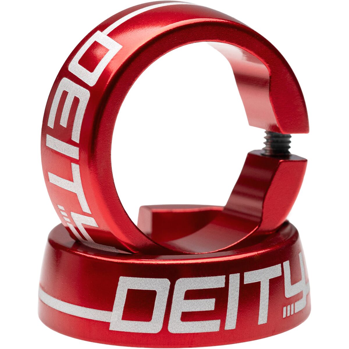 Deity Components Megattack Grip Clamps Red, One Size