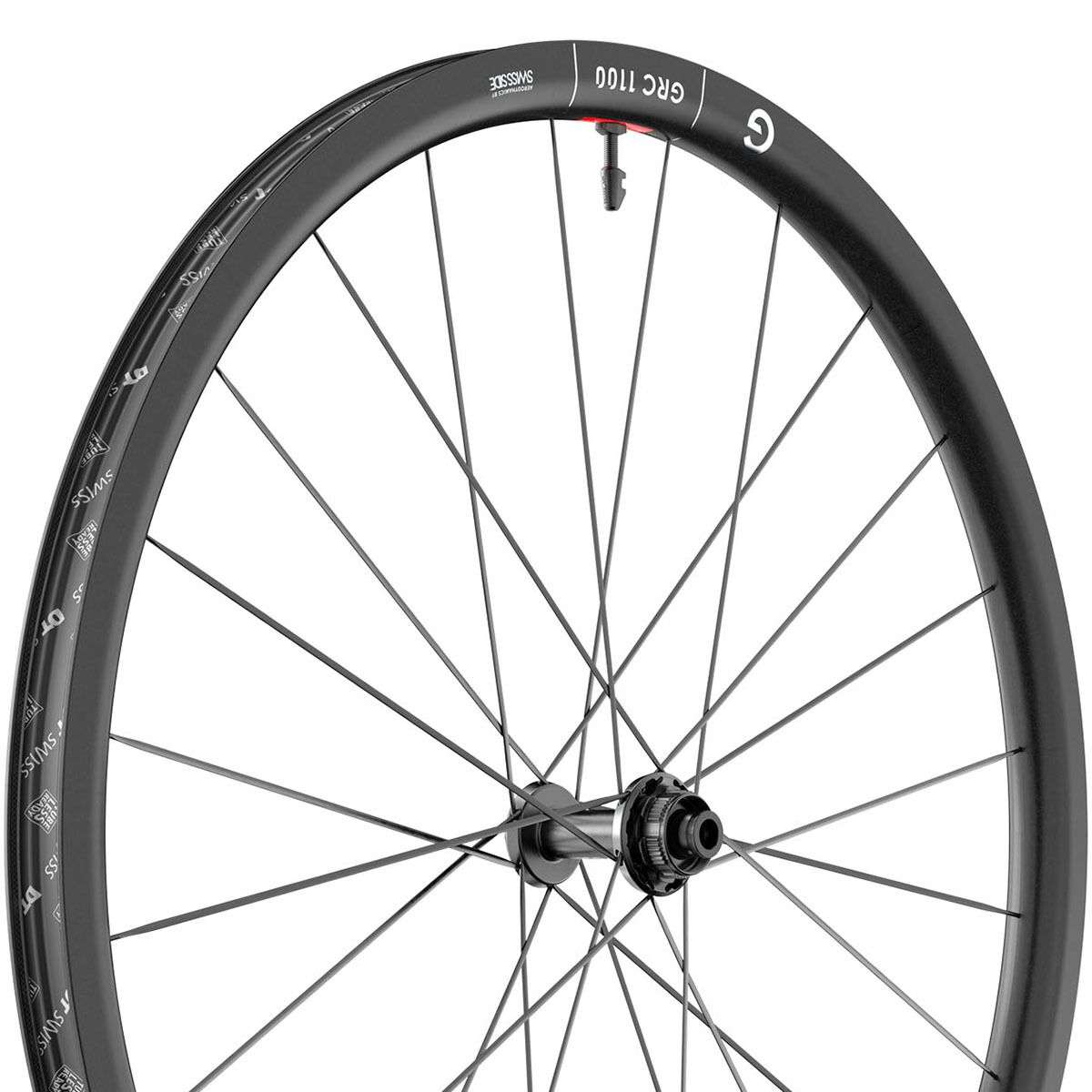 Dt Swiss DT Swiss GRC 1100 Dicut 30 700c Centerlock Wheel Front, Black, 12x100mm