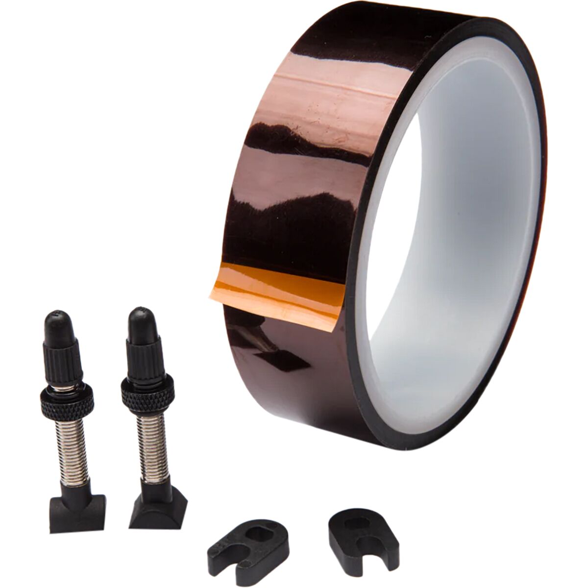 Easton Easton Road Tubeless Kit Black, 2 Valves & 10mx22mm Tape