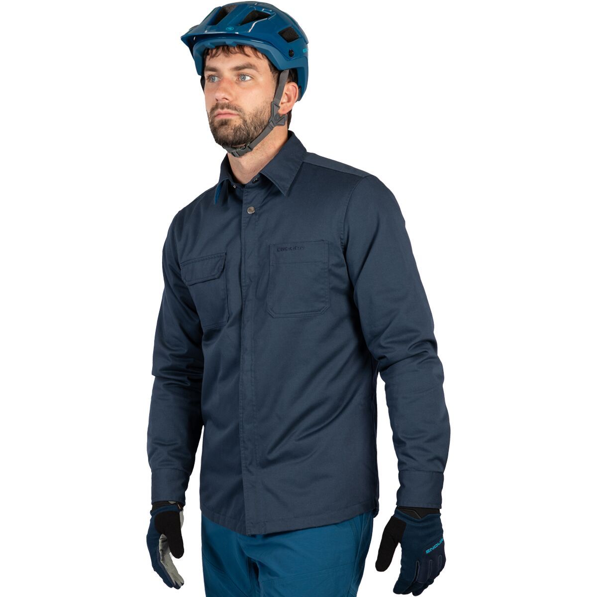 Endura Hummvee Shacket II Jersey - Men's Ink Blue, M