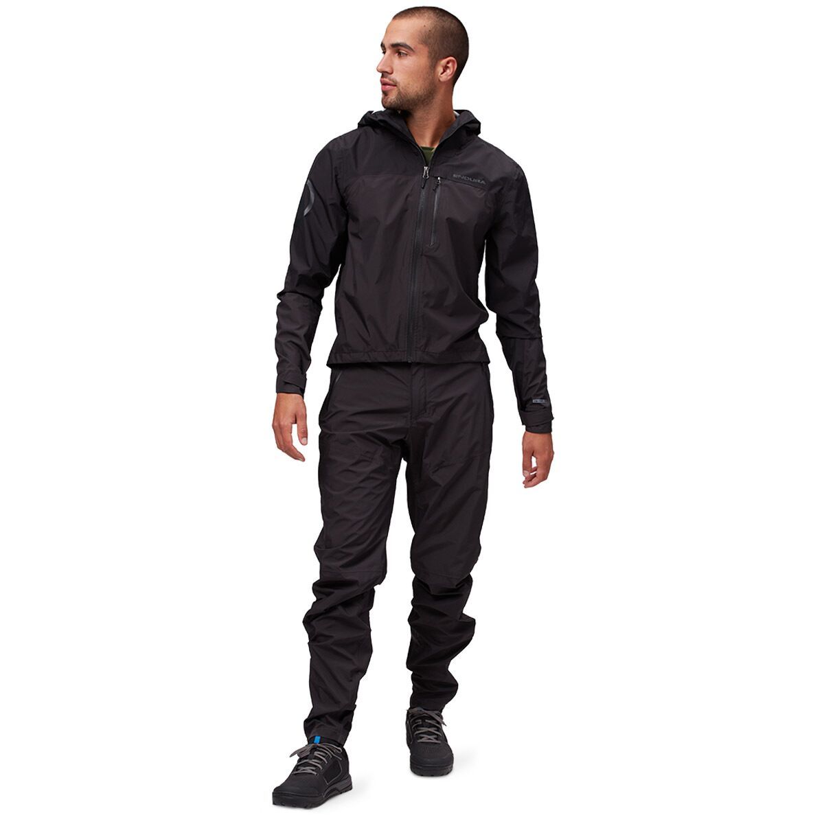 Endura SingleTrack One-Piece Rain Suit - Men's Black, S