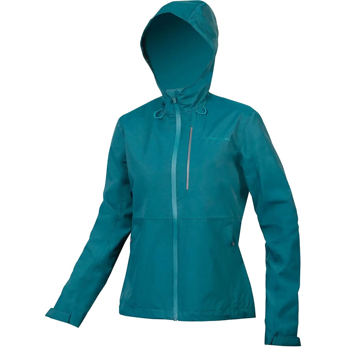 Endura Hummvee Waterproof Hooded Jacket - Women's Deep Teal, XL