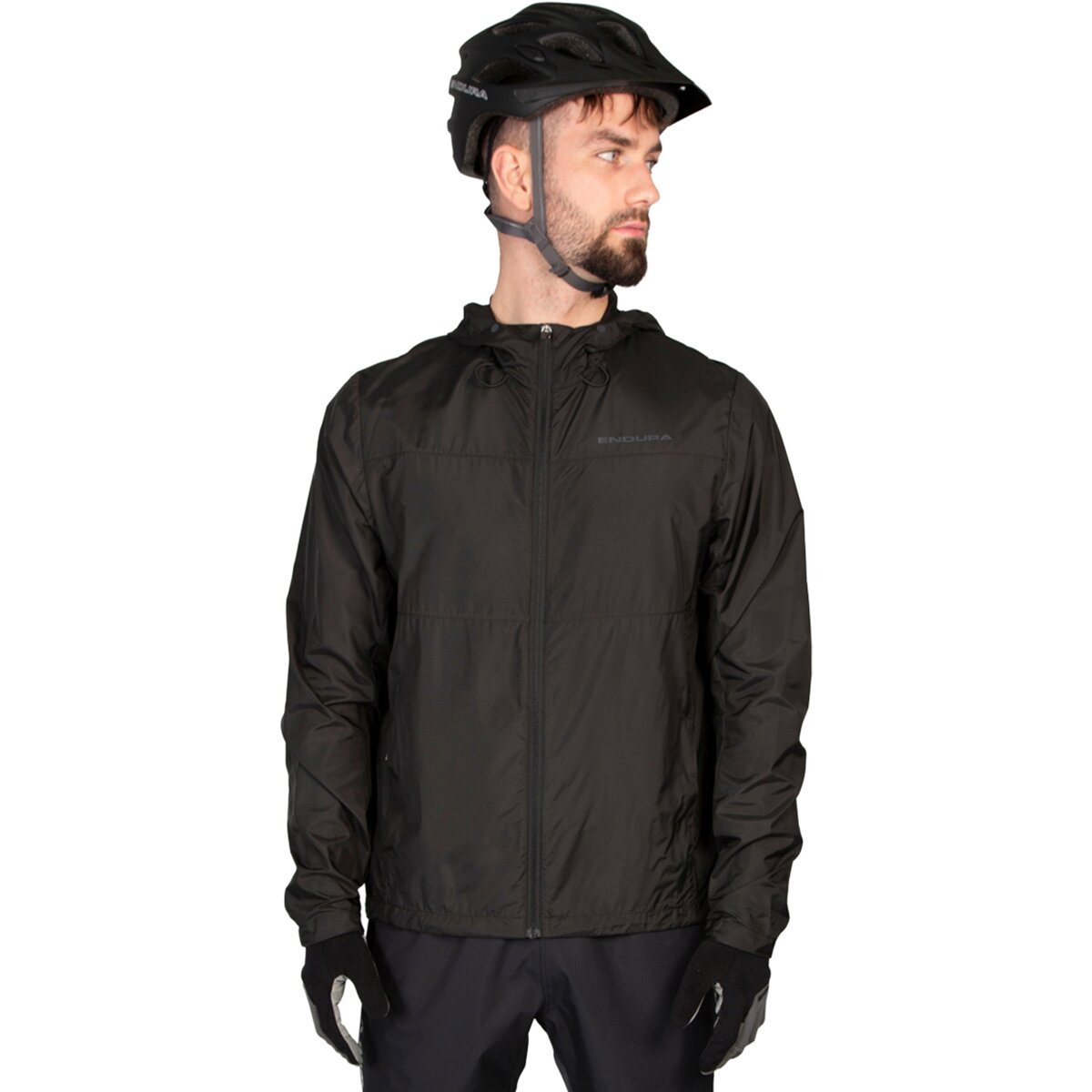 Endura Hummvee Windproof Shell Cycling Jacket - Men's Black, XL