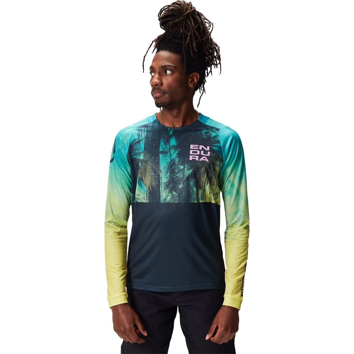 Endura Tropical LTD Long-Sleeve Print Jersey - Men's Atlantic, XL