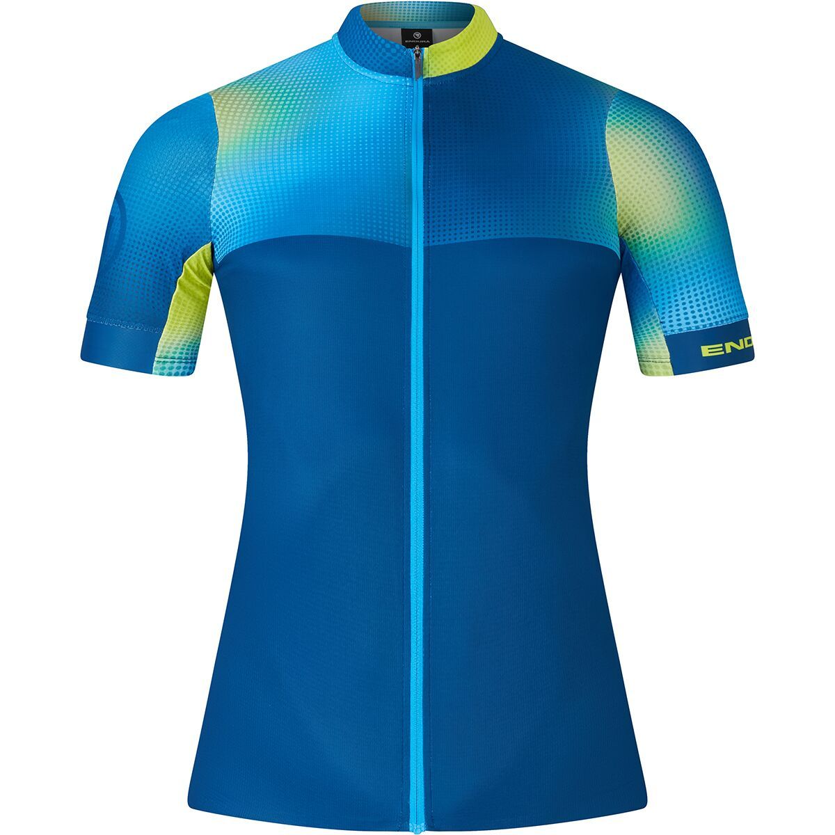 Endura Bitmap Block FS260 Print Short-Sleeve Jersey - Men's Barra Blue, L