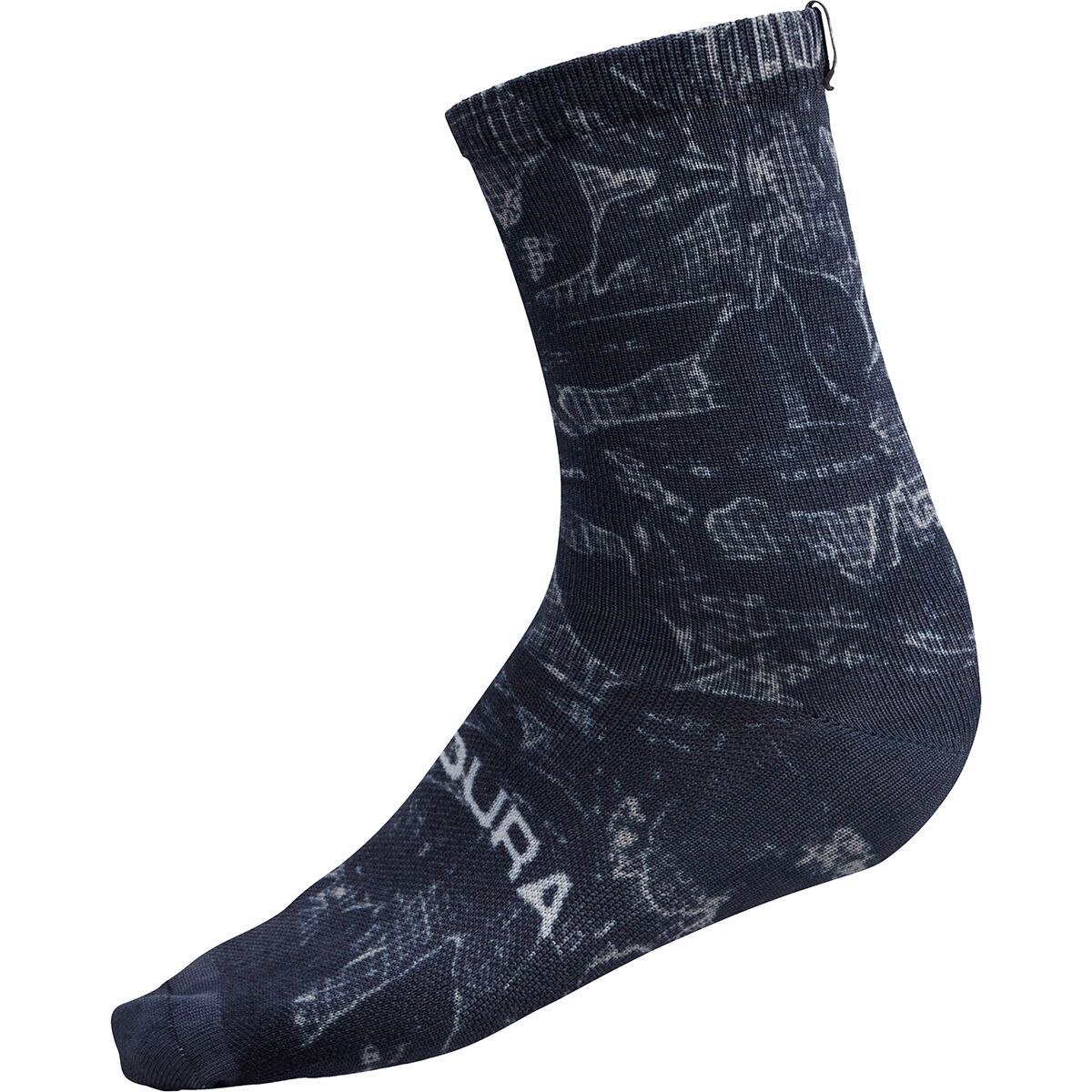 Endura Grid Floral LTD Print Sock Black, L-XL - Men's