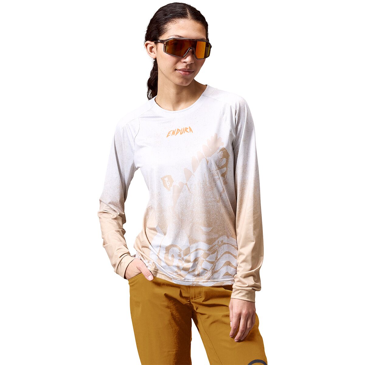 Endura Endura Singletrack Long-Sleeve Print T-Shirt - Women's Aero Blue, XS