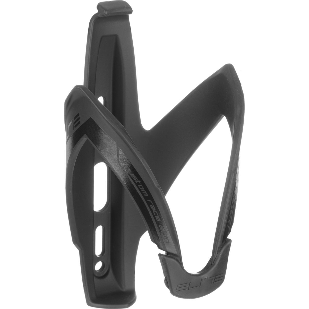 Elite Elite Custom Race Water Bottle Cage Matte Black/White, One Size