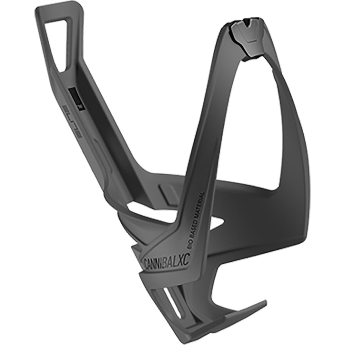 Elite Cannibal XC Bottle Cage Bio Based Black Soft Touch, One Size