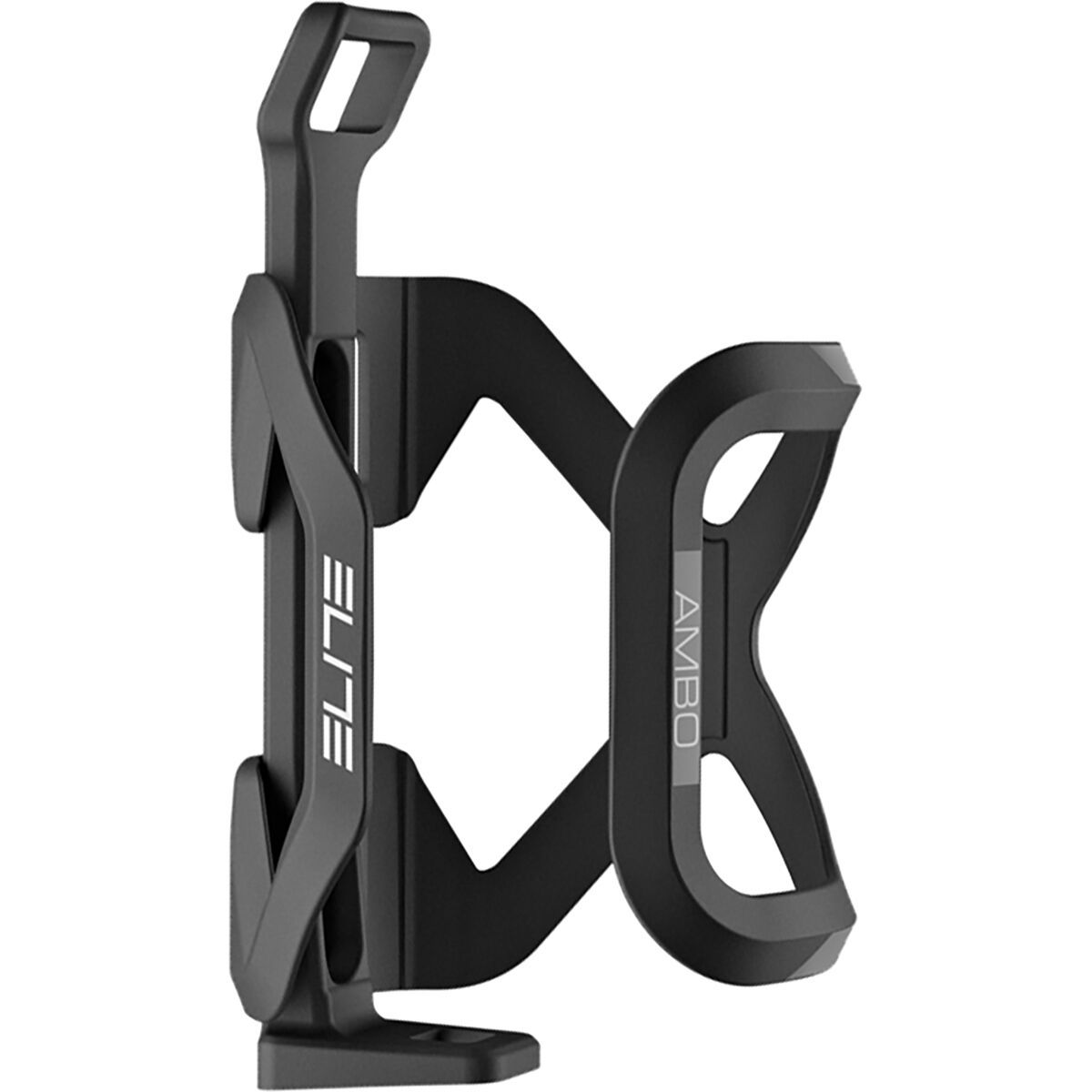 Elite Ambo Side-Entry Bottle Cage Black, Reversible