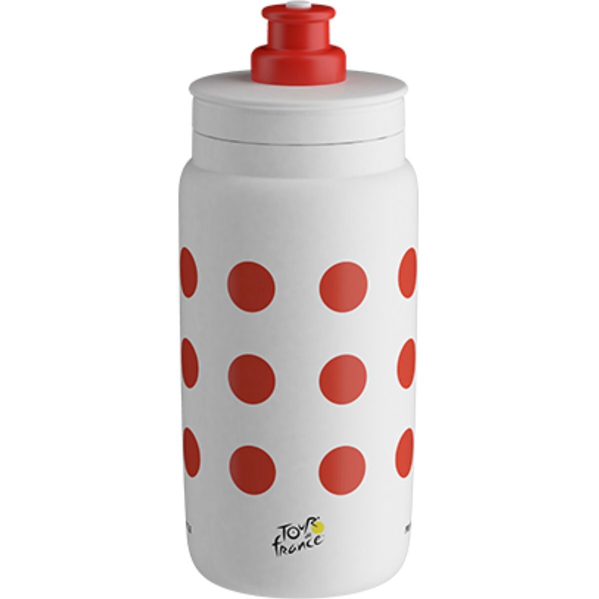 Elite Elite Fly Tour de France Bottle Red Polka Dot, 550ml