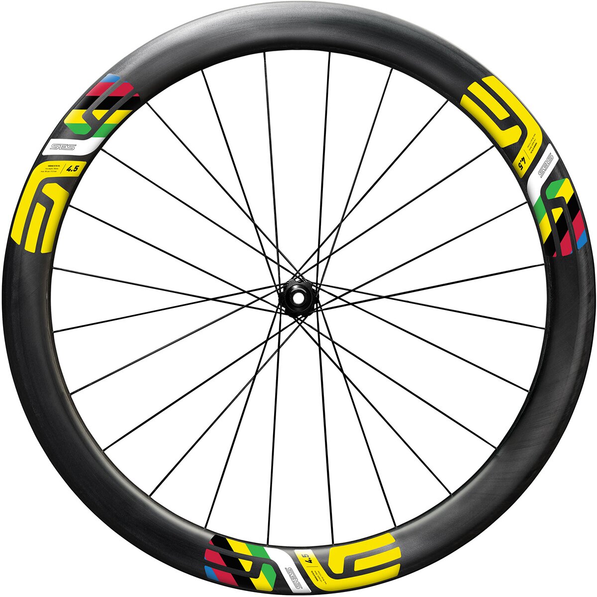 Enve ENVE SES 4.5 TDF Disc Brake Wheel - Limited Edition Black, Front, 12x100