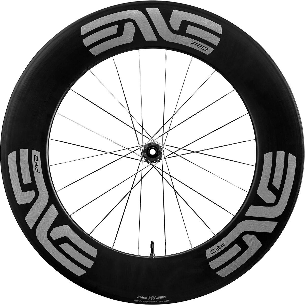 Enve ENVE SES 100 PRO Wheel Front, Black/Silver, One Size