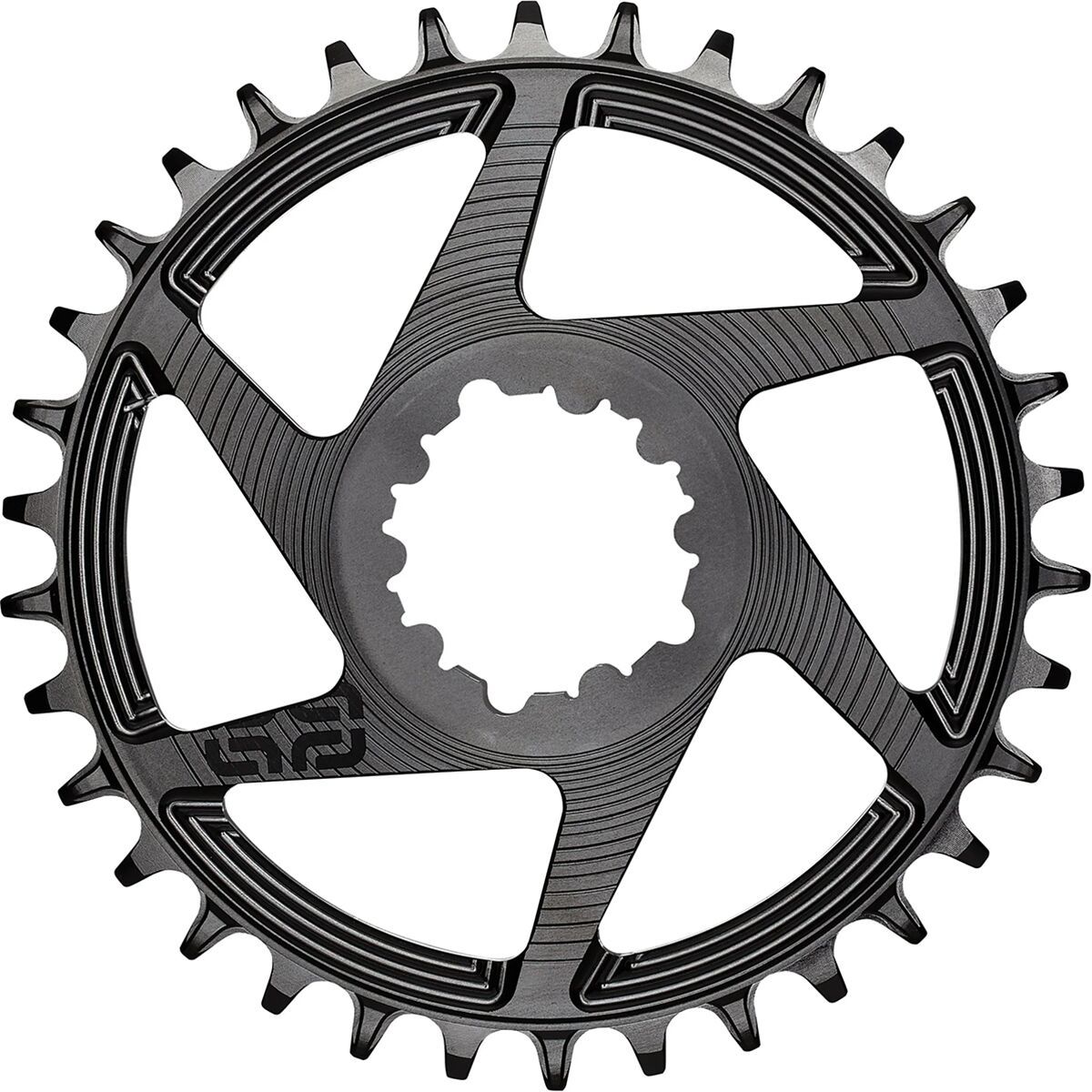 e*thirteen components Helix Race 3-Bolt Direct Mount Chainring Black, 3mm Offset, 32t