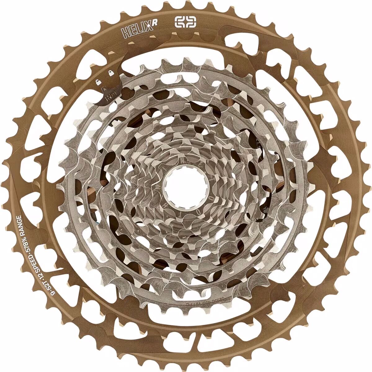 e*thirteen components Helix Race 9-52t 12-Speed Cassette Bronze, 9-52t