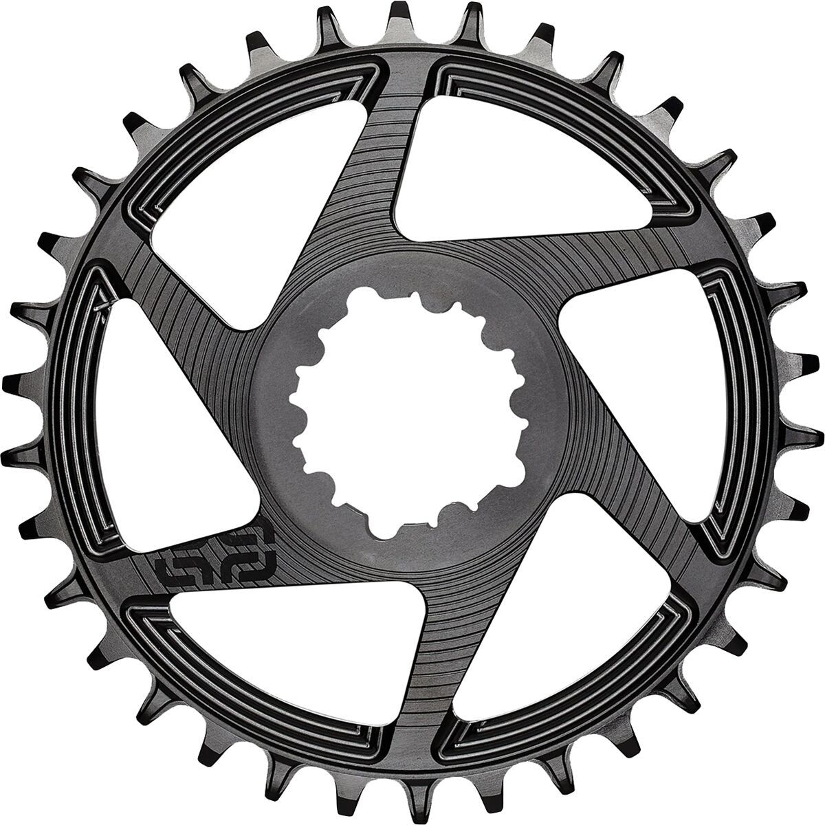 e*thirteen components Helix Race Direct-Mount Chainring Black, 52/55mm Flip Flop, 32t