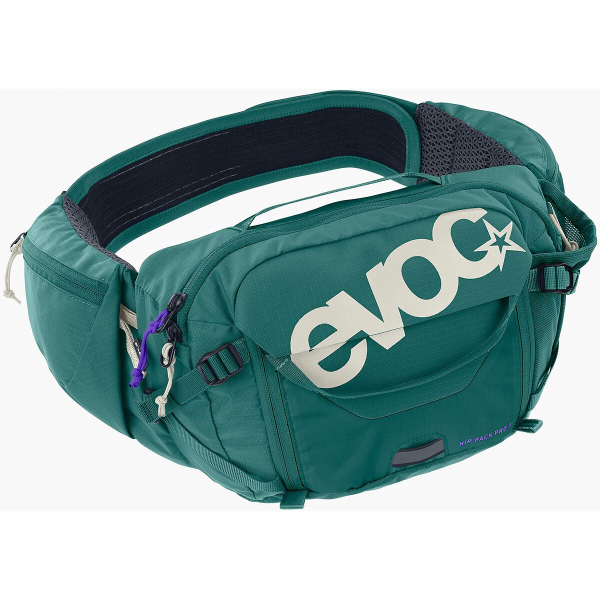 Evoc Hip Pack Pro 3 + 1.5L Bladder Bottle Green, One Size