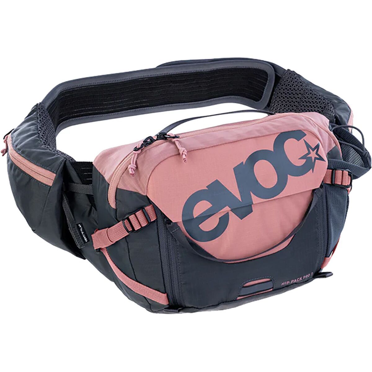 Evoc Hip Pack Pro 3 + 1.5L Bladder Dusty Pink/Carbon Grey, One Size