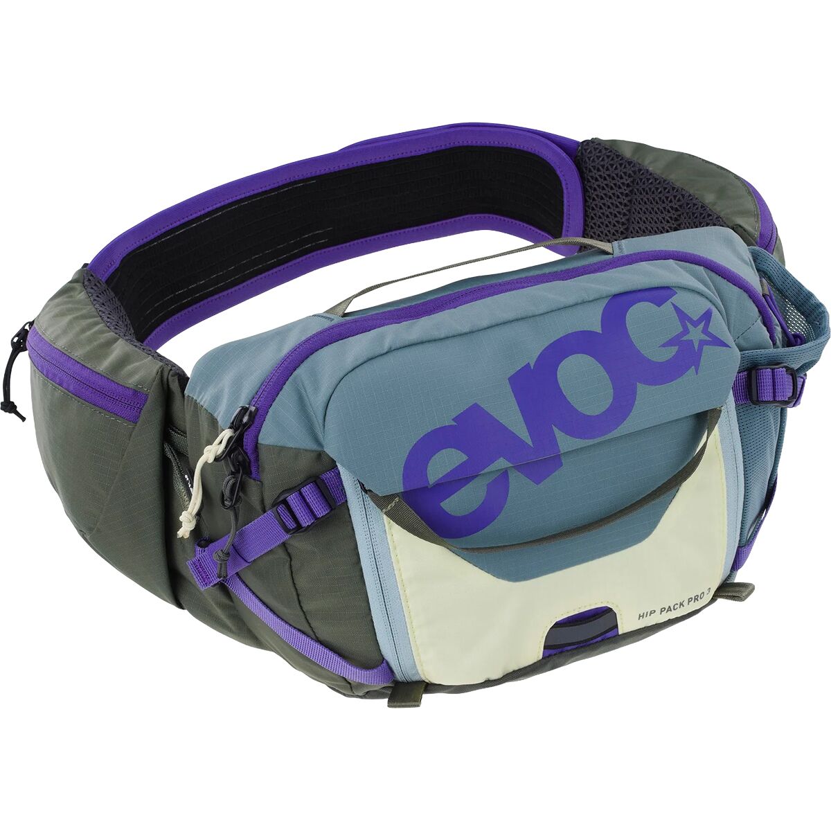 Evoc Hip Pack Pro 3 Steel/ Violet/ Dark Olive, One Size