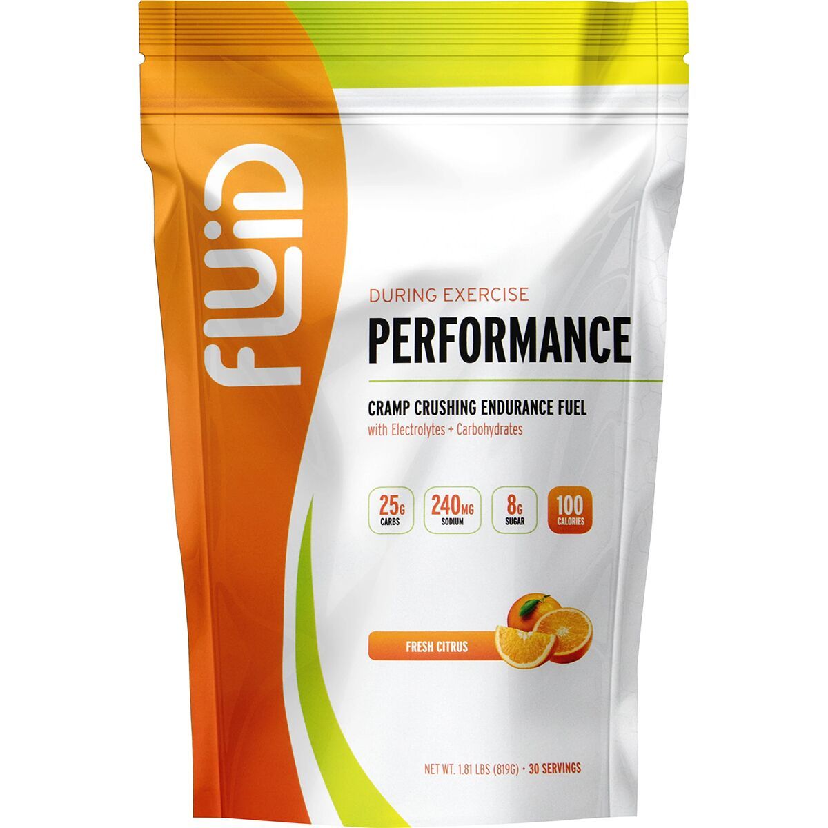Fluid Performance 30 - Serving Bag Fresh Citrus, 819g