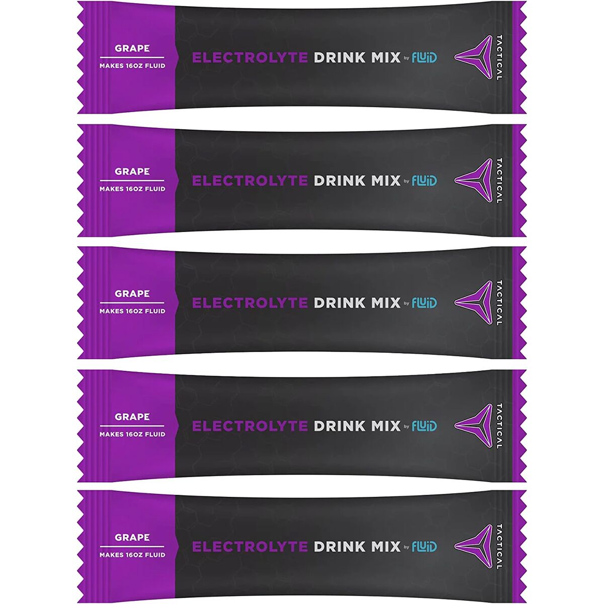 Fluid Fluid Tactical Electrolyte Drink Mix Grape, 25 count