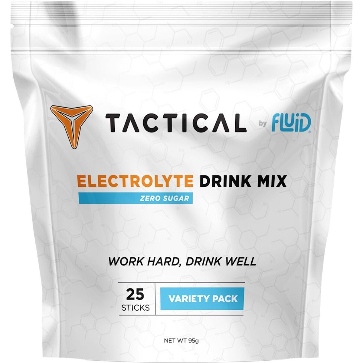 Fluid Fluid Tactical Zero Sugar Electrolyte Drink Mix Variety Pack, 25 count