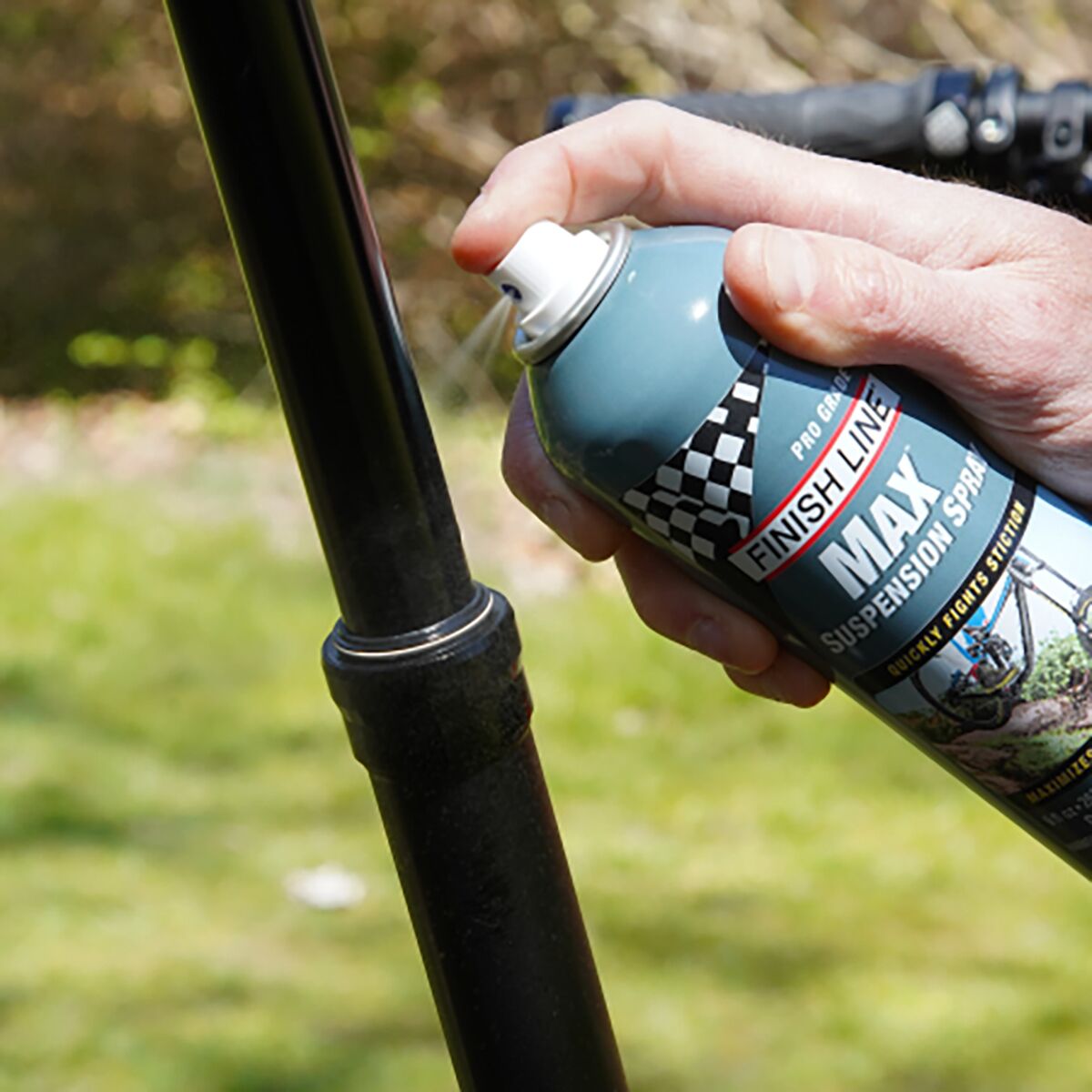Spray Lubrifiant Pour Suspension VTT Finish Line Max - Réduit La Friction, Améliore Les Performances Fourche/amortisseur