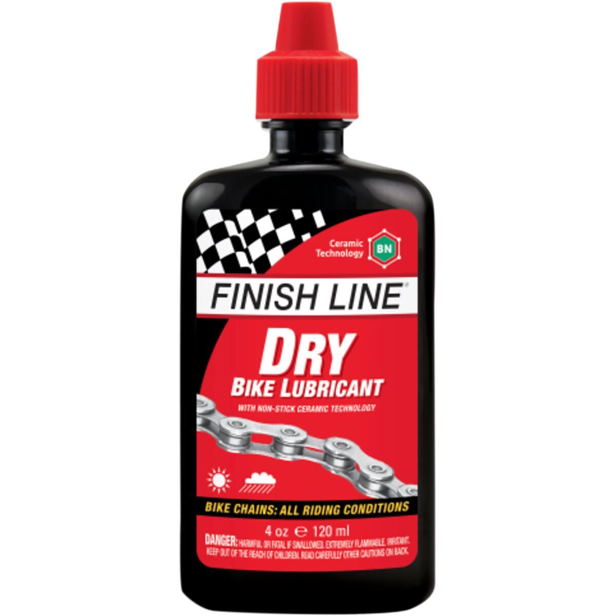 Finish Line Ceramic Dry Chain Lube Drip, 4oz