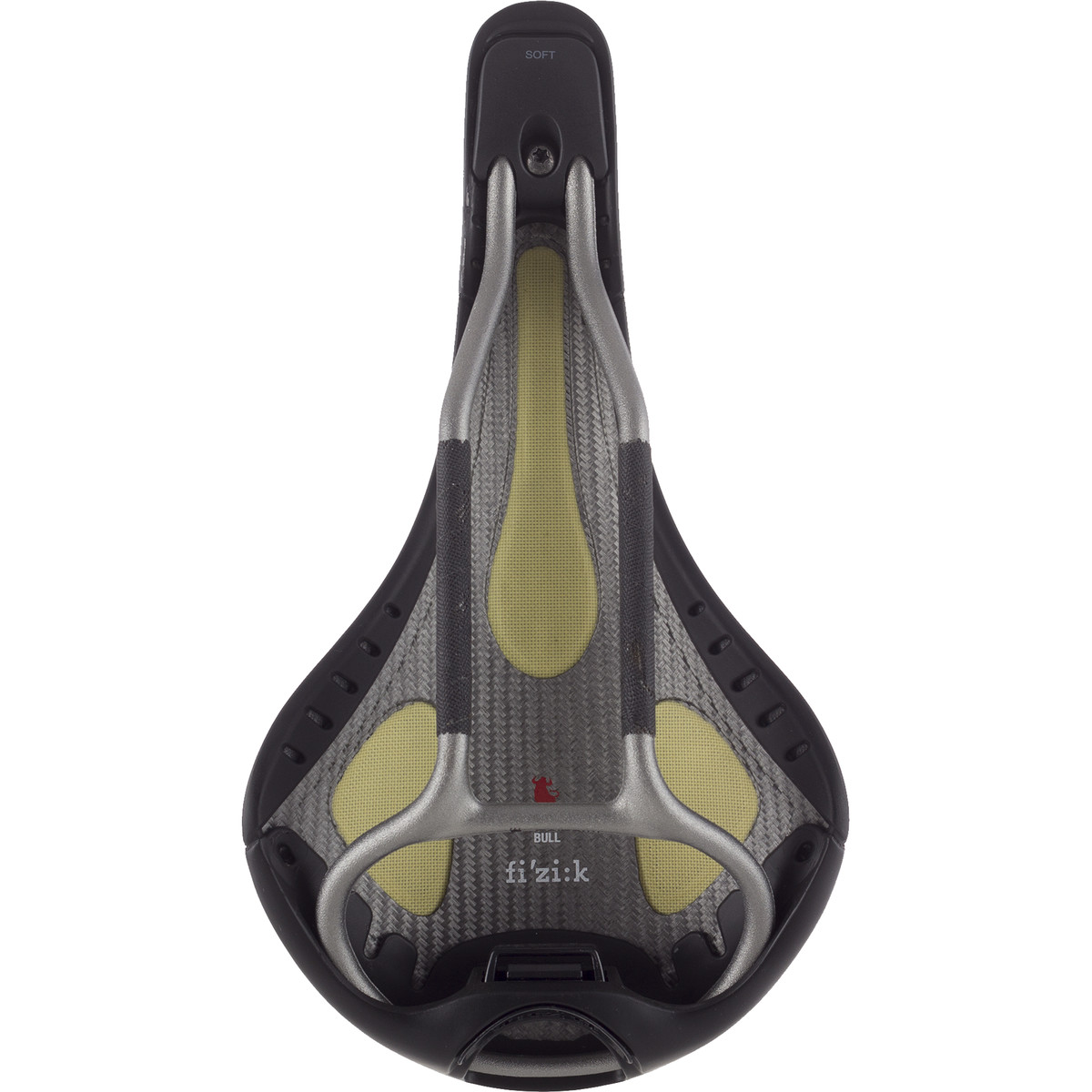 Fi'zi:k Kurve Bull Saddle - 7x9 Aluminum Mobius Rails - Components