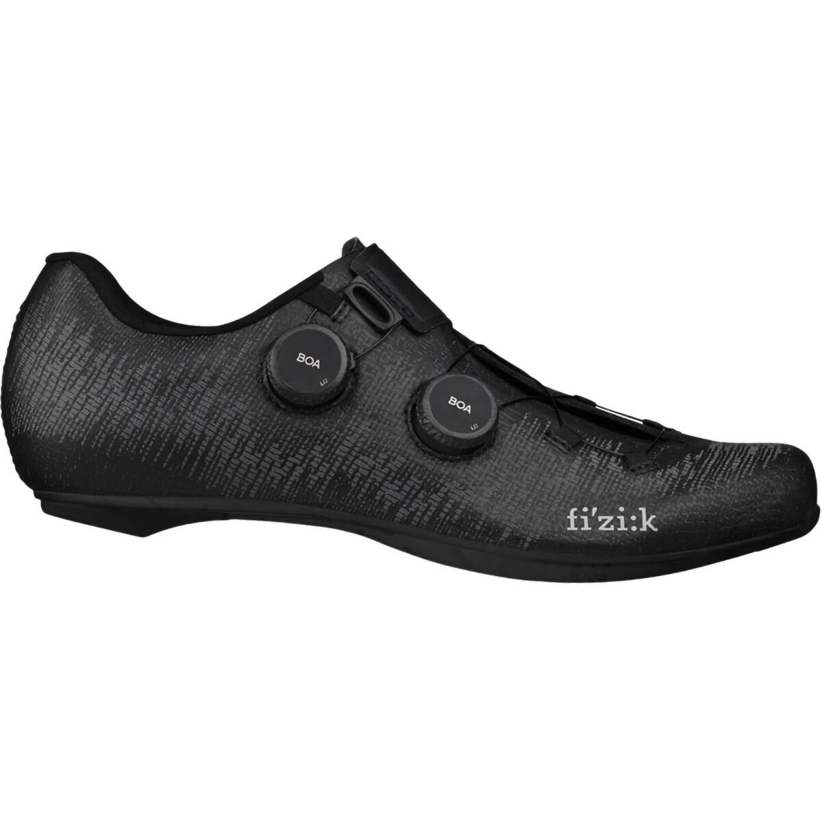 Fi'zi:k Vento Infinito Knit Carbon 2 Wide Cycling Shoe Black/Black, 37.0