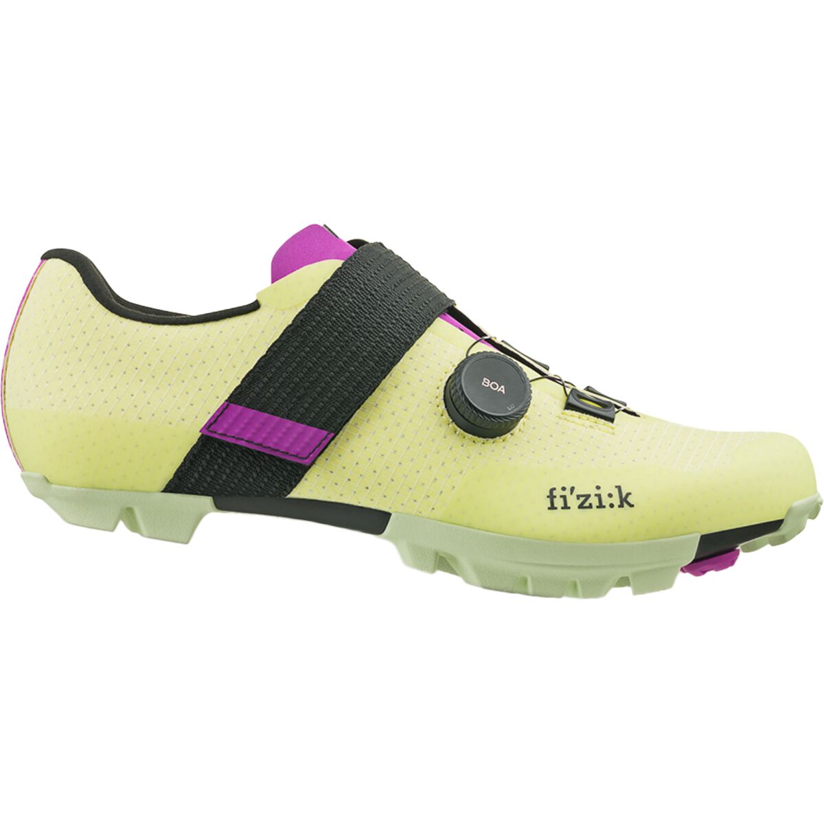 Fi'zi:k Fi'zi:k Vento Ferox Carbon Mountain Bike Shoe Lime Purple, 37.0 - Men's