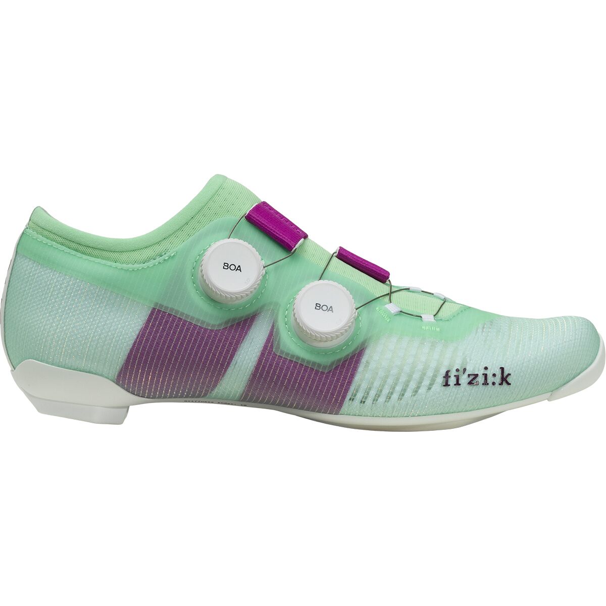 Fi'zi:k Vega Carbon Cycling Shoe Mint Green/Purple, 46.0